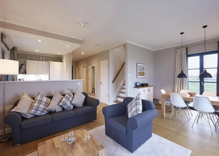 Hébergement de vacances Reetland Am - Premium Reetdachvilla Mit 3 Schlafzimmern, Sauna Und Kamin F10